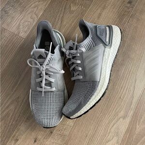 Adidas Women’s Ultraboost Light Gray Athletic Shoes